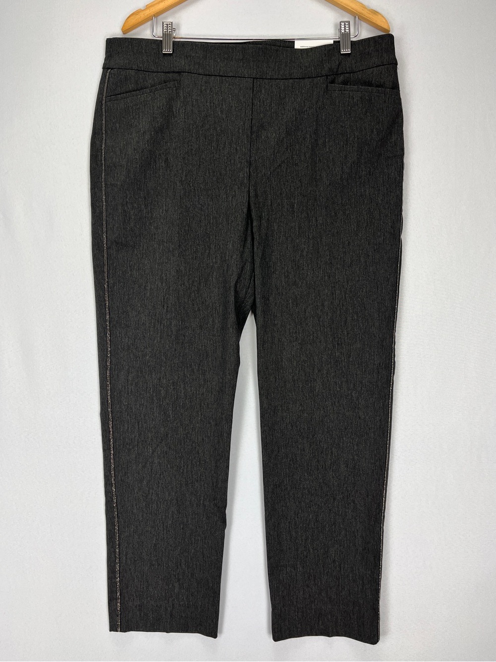 Chico’s So Slimming Brigitte Ankle Pants Womens Size 16R Slim Leg Gray NWT